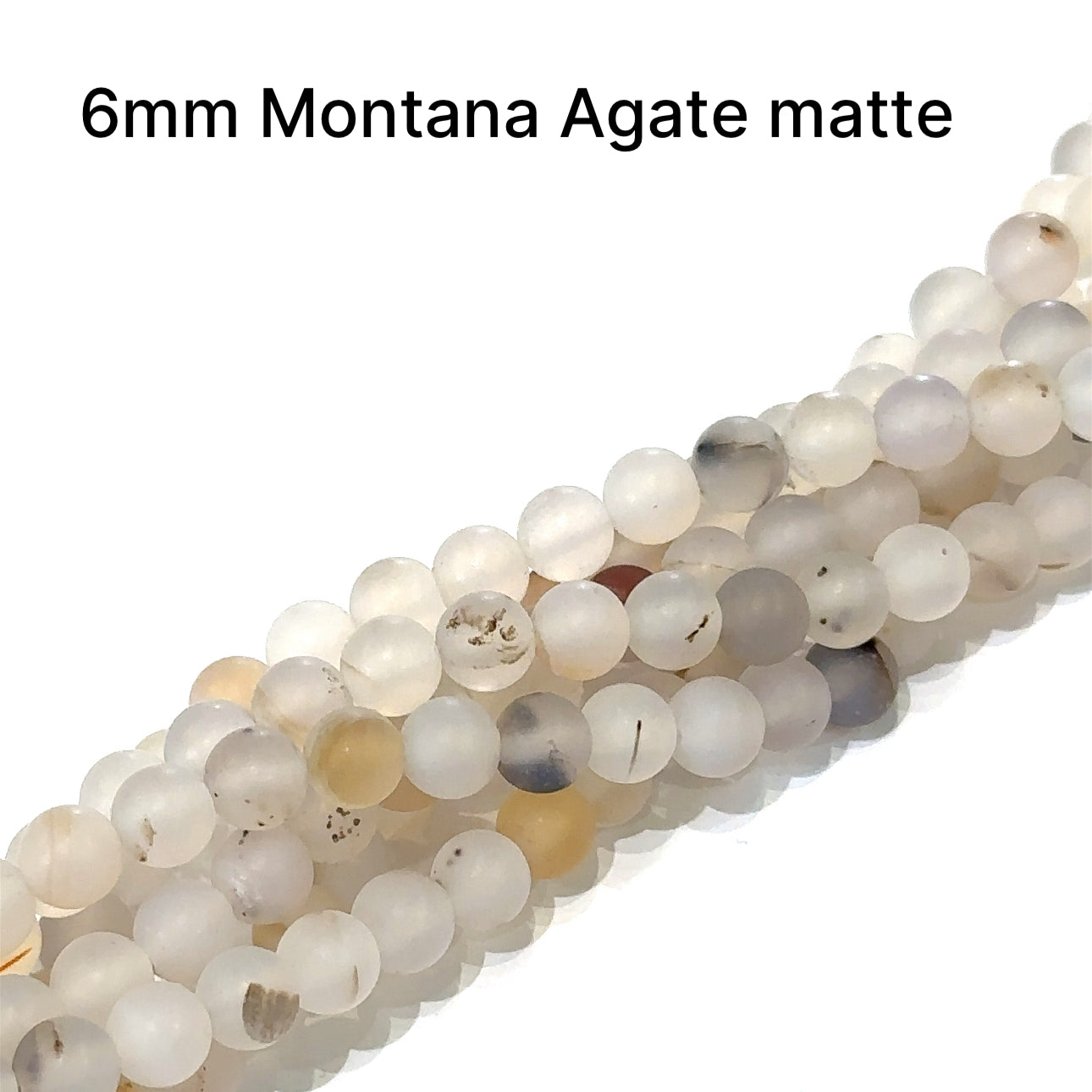 Montana Agate gemstone strands, Jewelry supplies