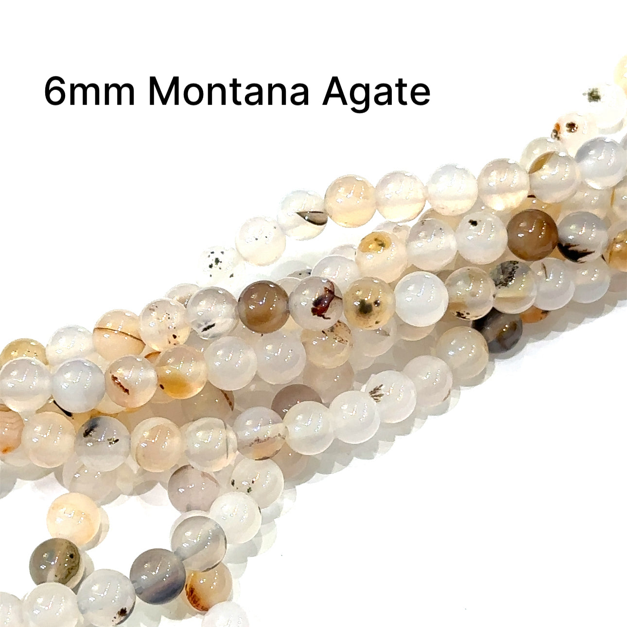Montana Agate gemstone strands, Jewelry supplies