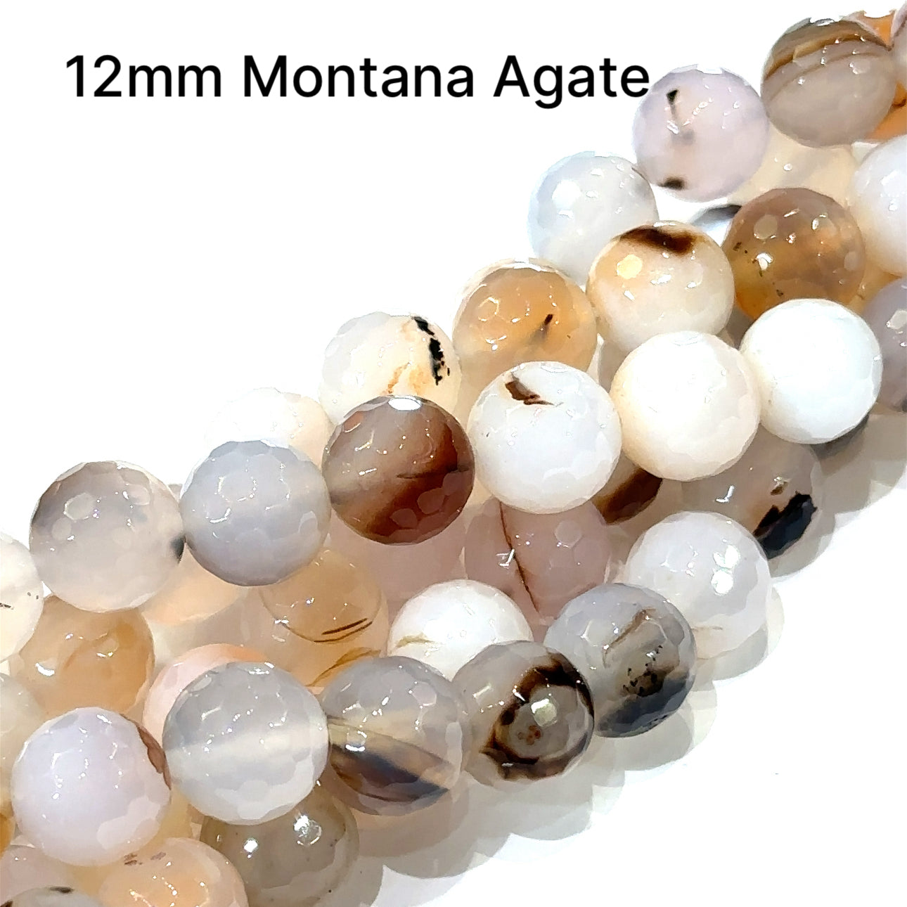 Montana Agate gemstone strands, Jewelry supplies