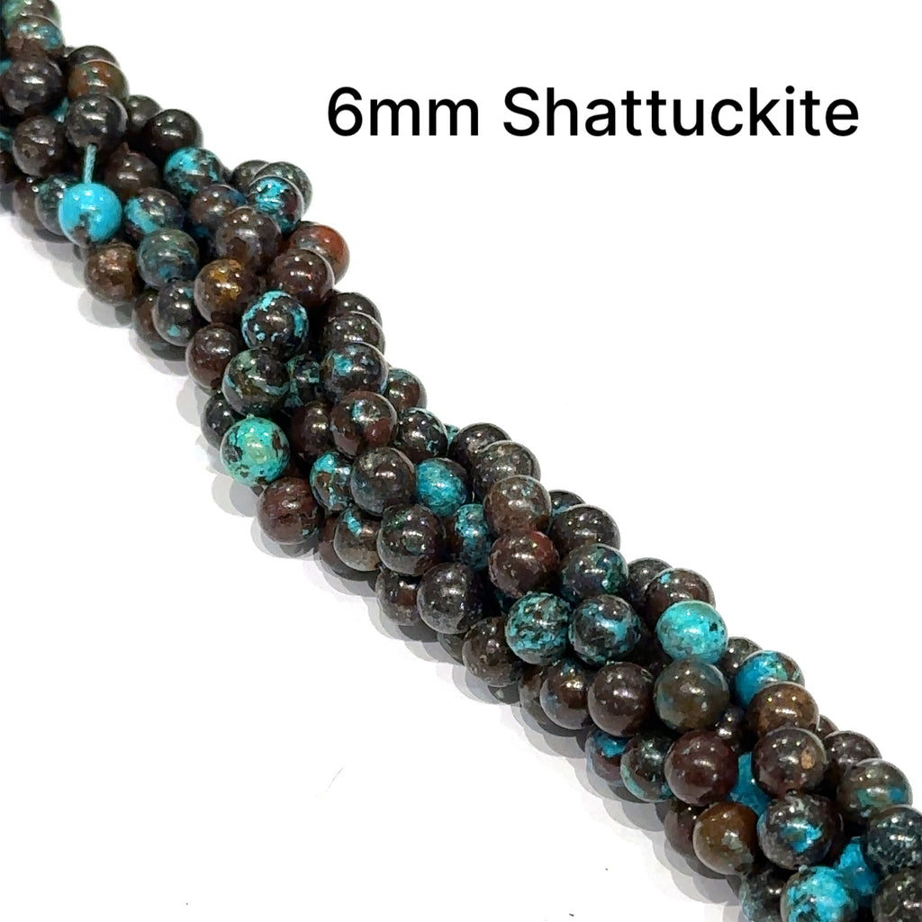 Shattuckite gemstone strands, Jewelry supplies