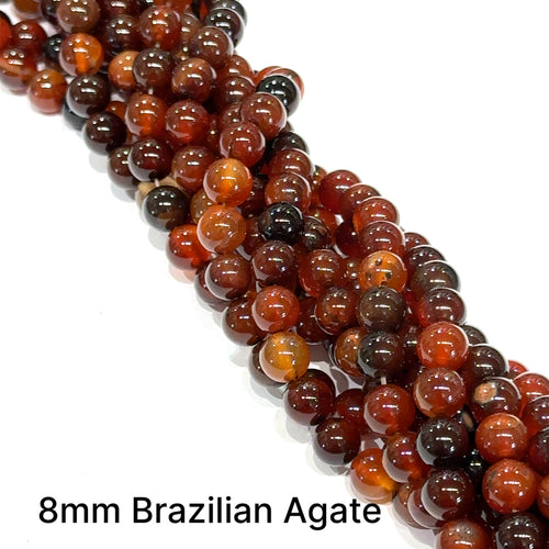 Brazilian Agate gemstone strands, Jewelry supplies