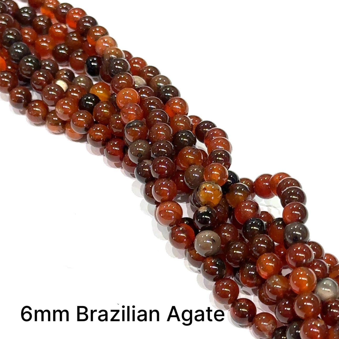 Brazilian Agate gemstone strands, Jewelry supplies