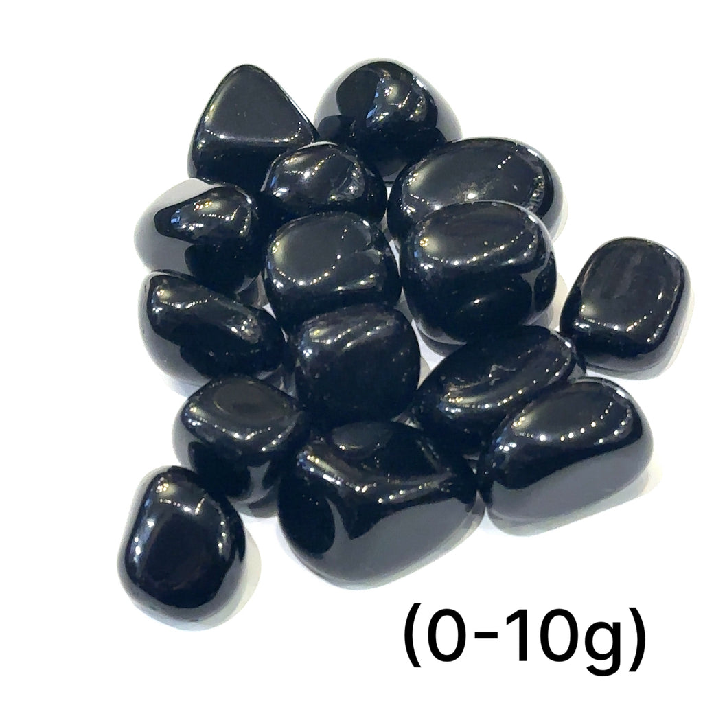 Black Obsidian tumbled gemstone