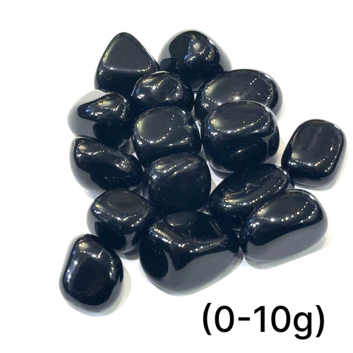 Black Obsidian tumbled gemstone