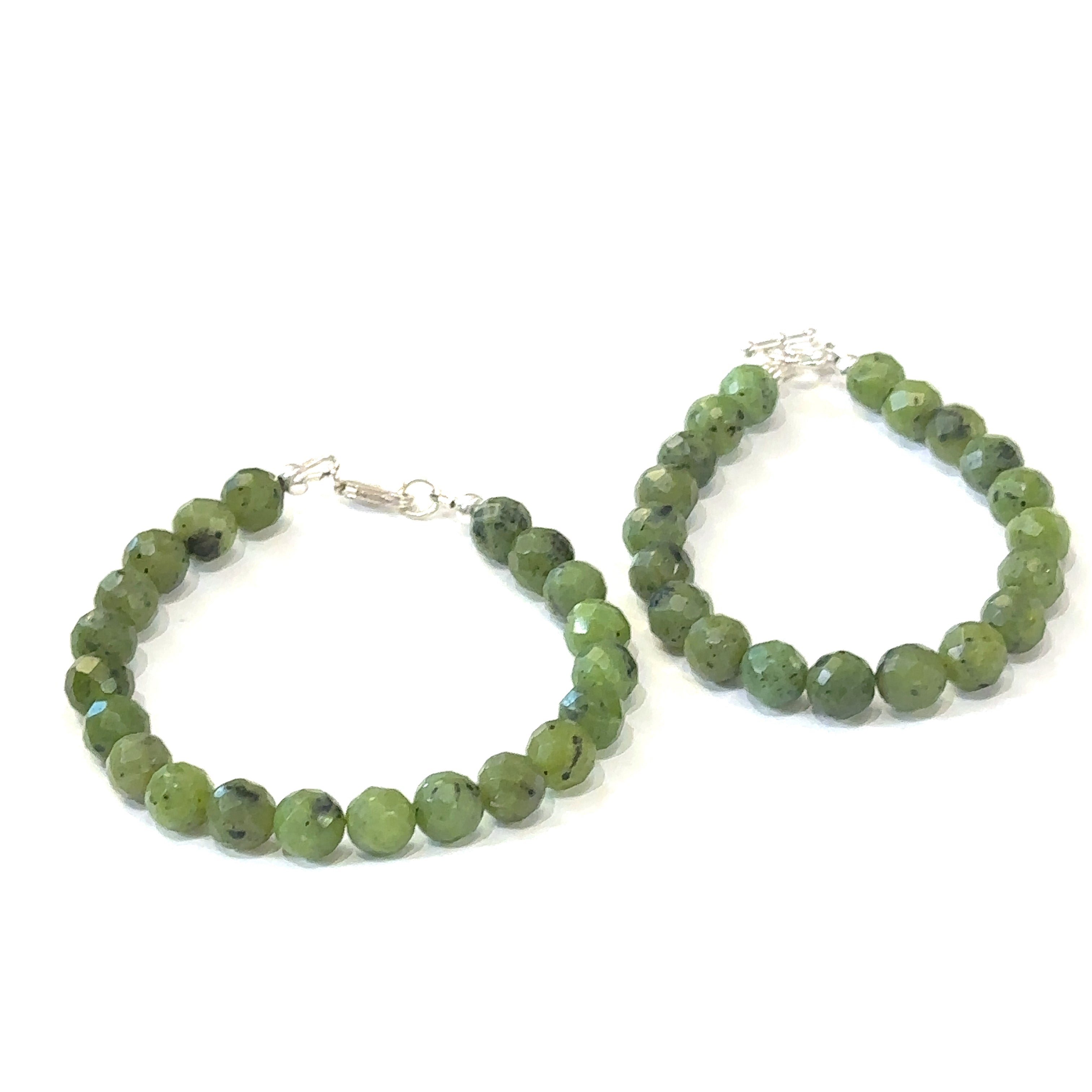 Green Jade (Canadian) Gemstone Beaded Bracelet