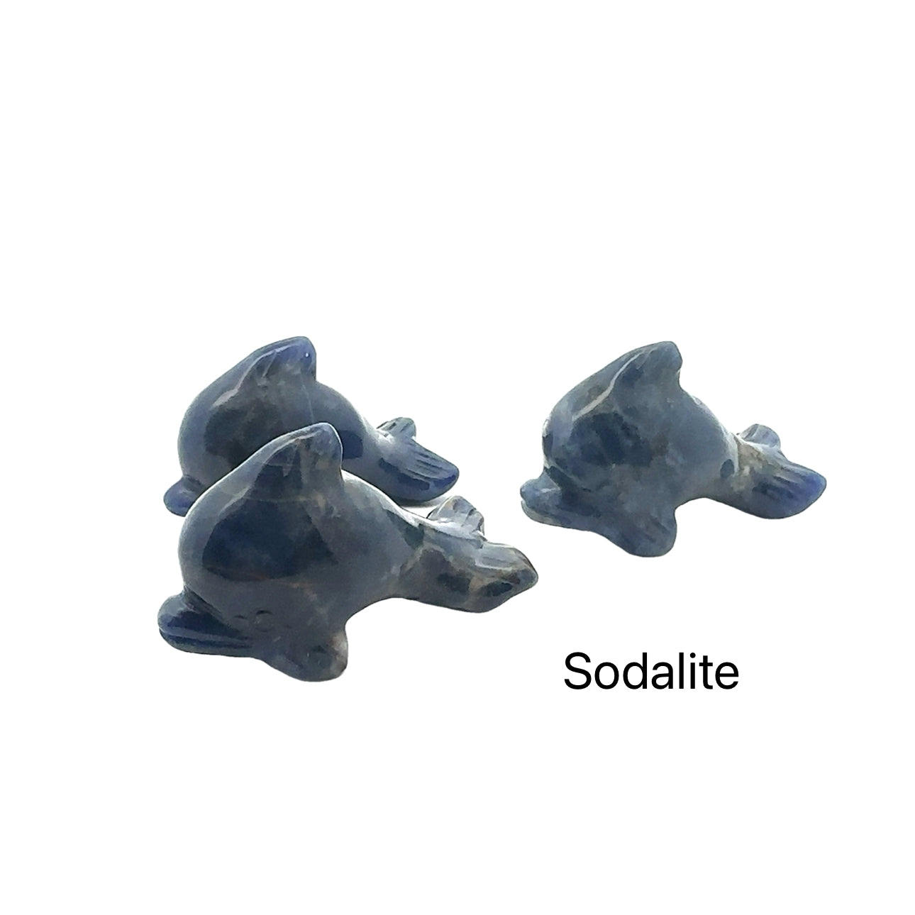 Carved Crystal Dolphin Figurine – Gemstone Sculpture for Strength, Healing & Protection