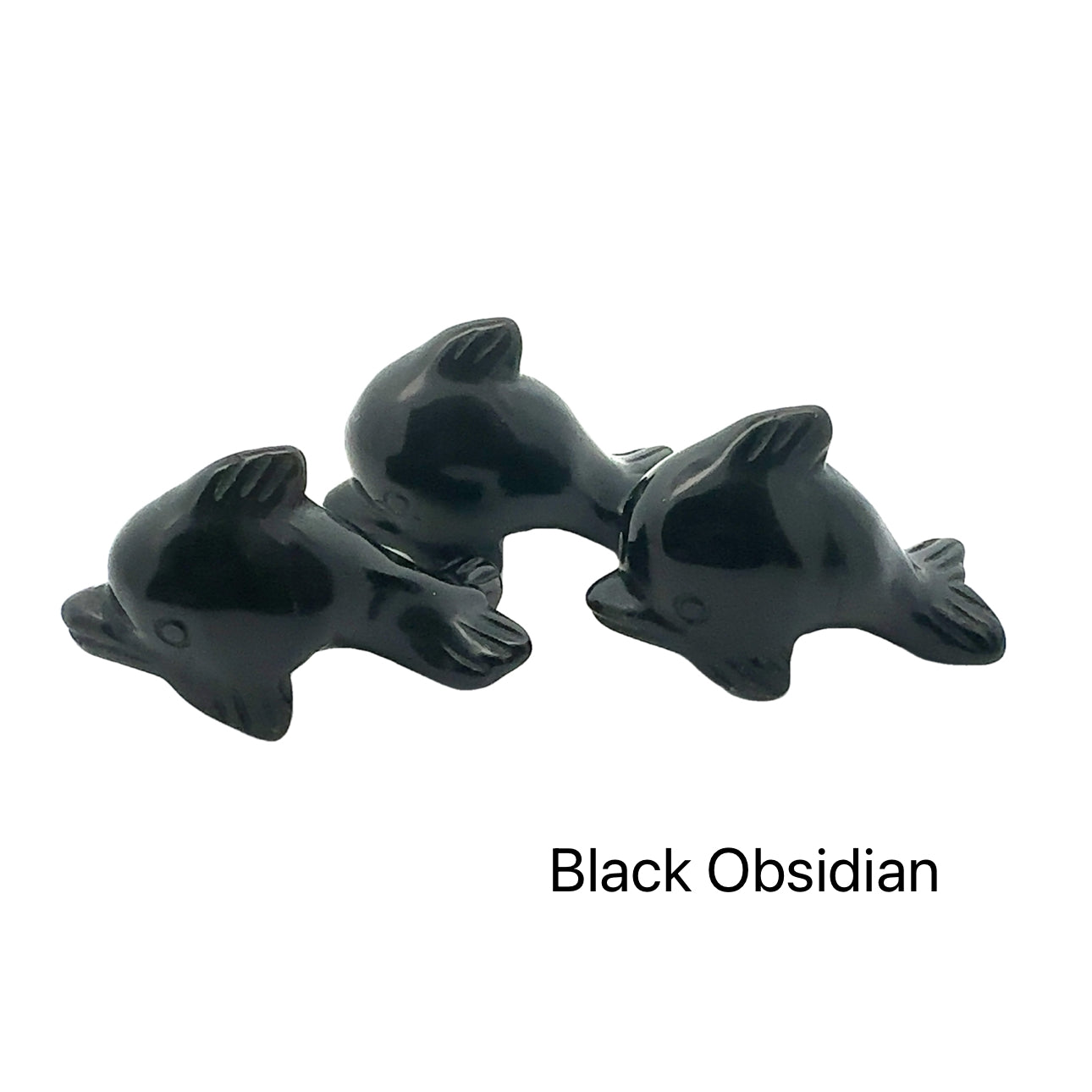 Carved Crystal Dolphin Figurine – Gemstone Sculpture for Strength, Healing & Protection
