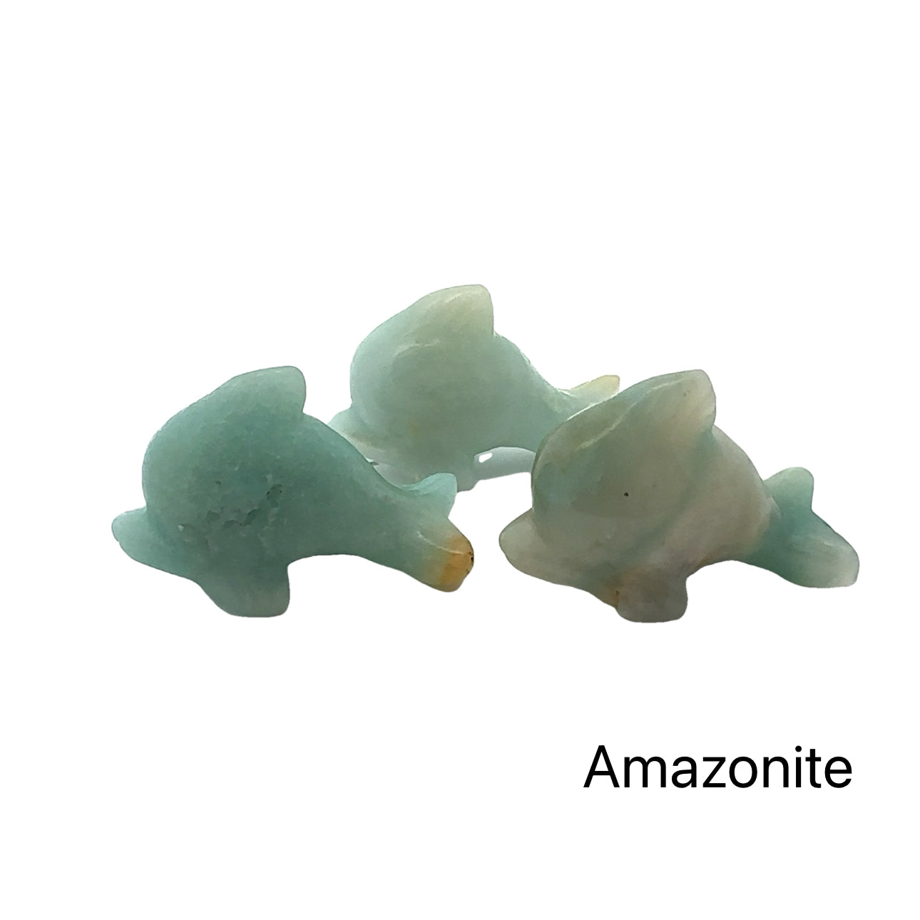 Carved Crystal Dolphin Figurine – Gemstone Sculpture for Strength, Healing & Protection