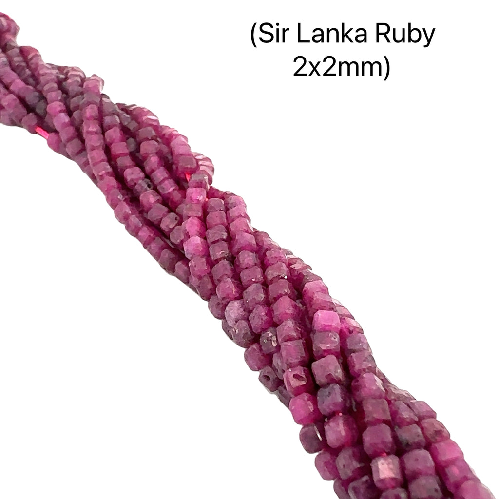 Ruby Gemstone (Sir Lanka)  Strands, jewelry supplies