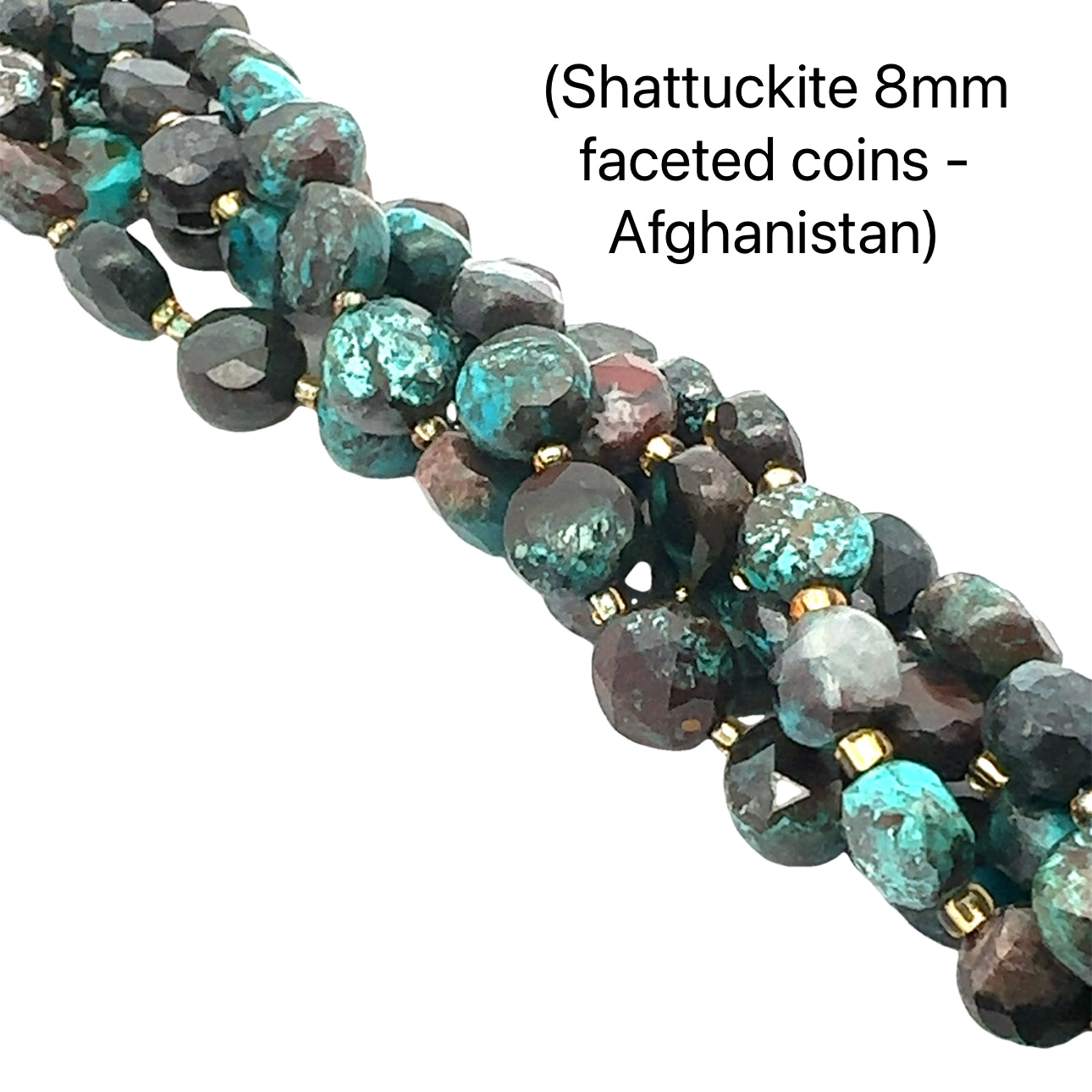 Shattuckite gemstone strands, Jewelry supplies