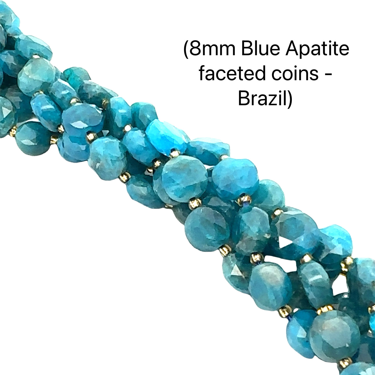 Blue & Green  Apatite Gemstone Strands, Jewelry supplies