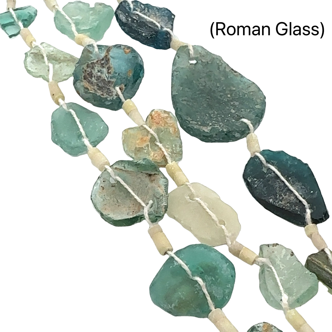 Roman Glass Beaded Strands, Jewelry Supplies