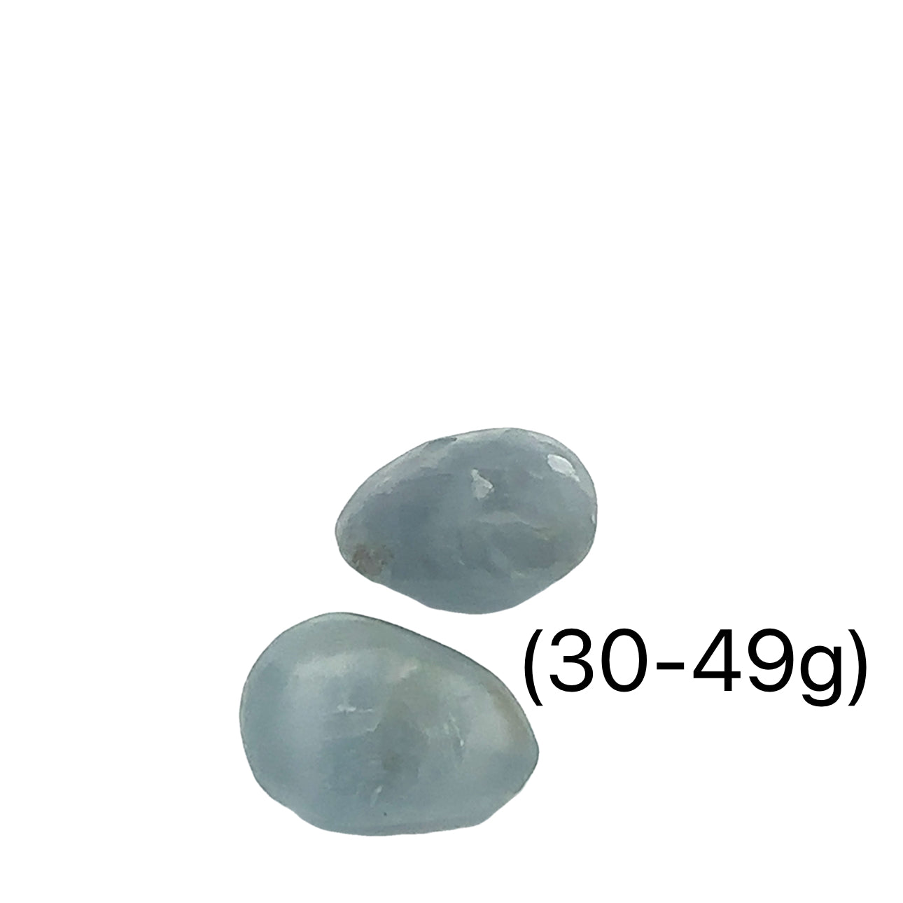 Celestite tumbled gemstones