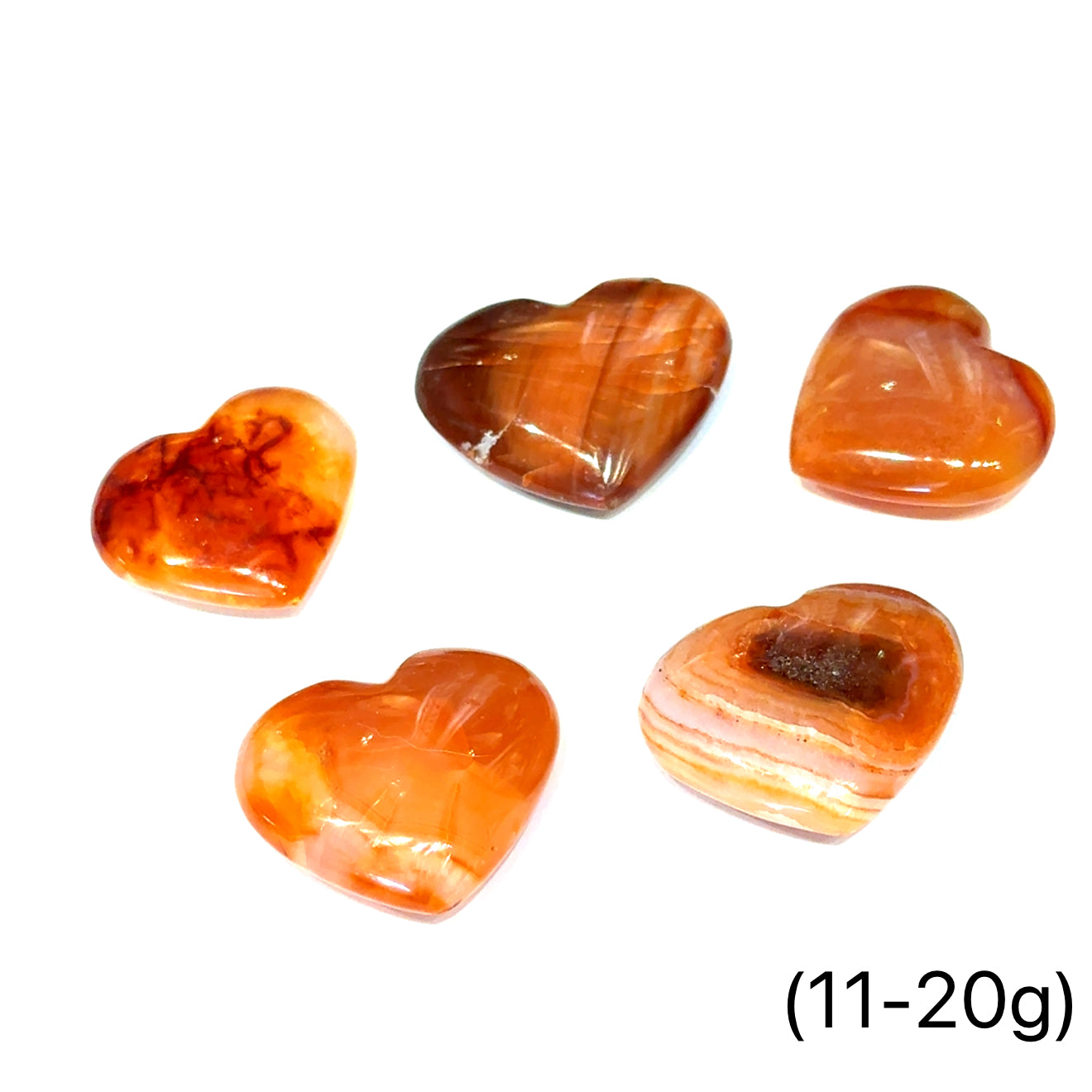 Carnelian Gemstone Hearts