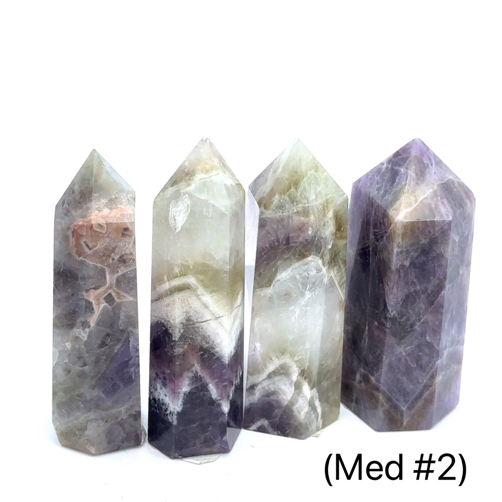 Amegreen Gemstone Tower med 2 on white front overview