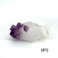 Amethyst Raw Gemstone Collector’s Piece #1 on white front overview 