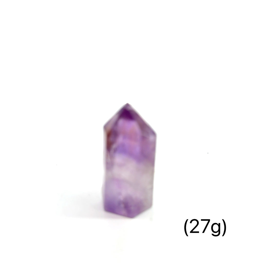 Ametrine Gemstone Tower of 27g on white front view