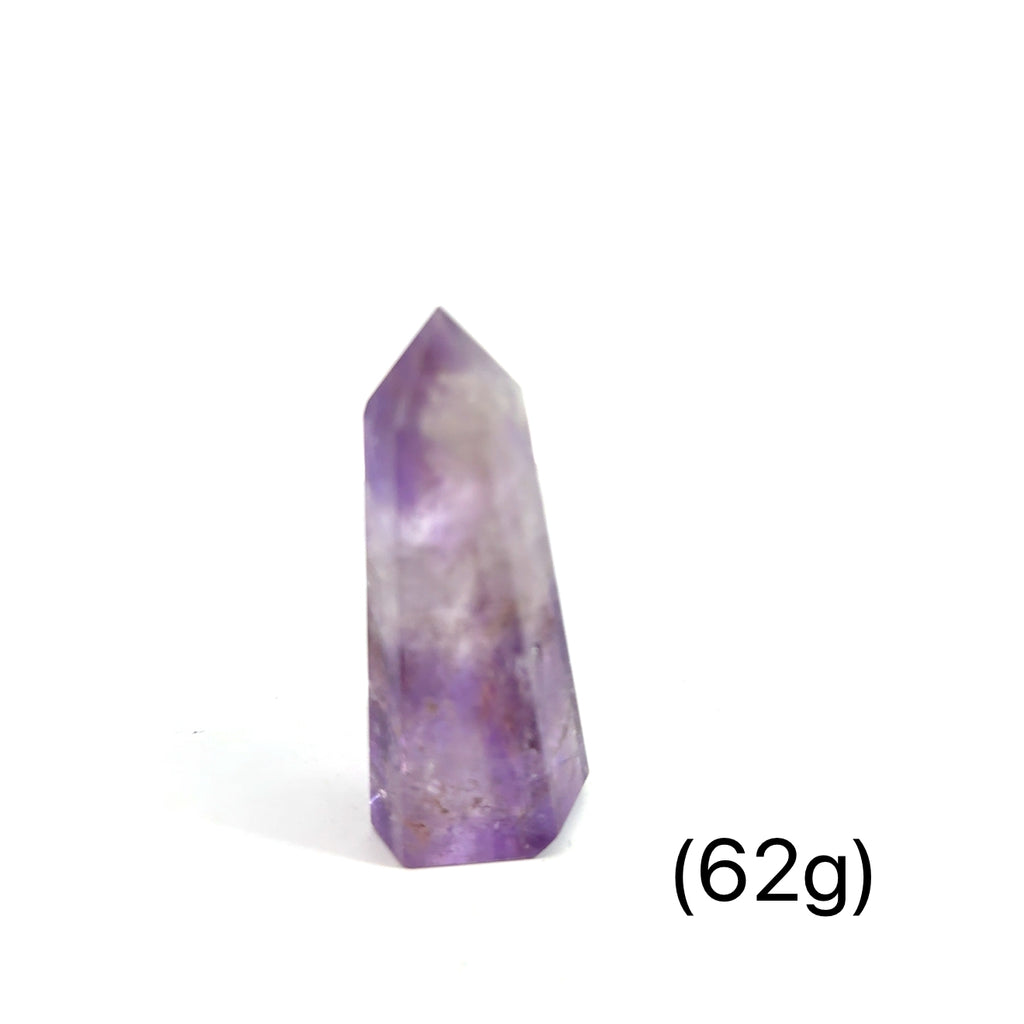 Ametrine Gemstone Tower of 62g on white front view