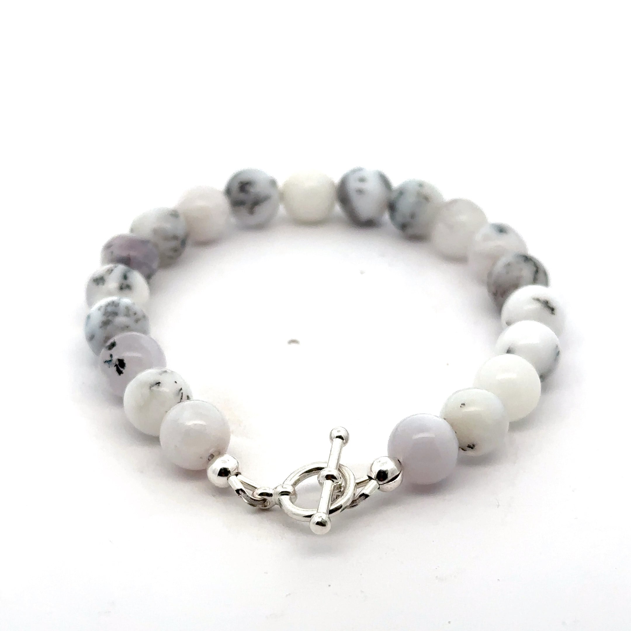 Dendritic Opal  Beaded Gemstone Bracelet, Jewelry