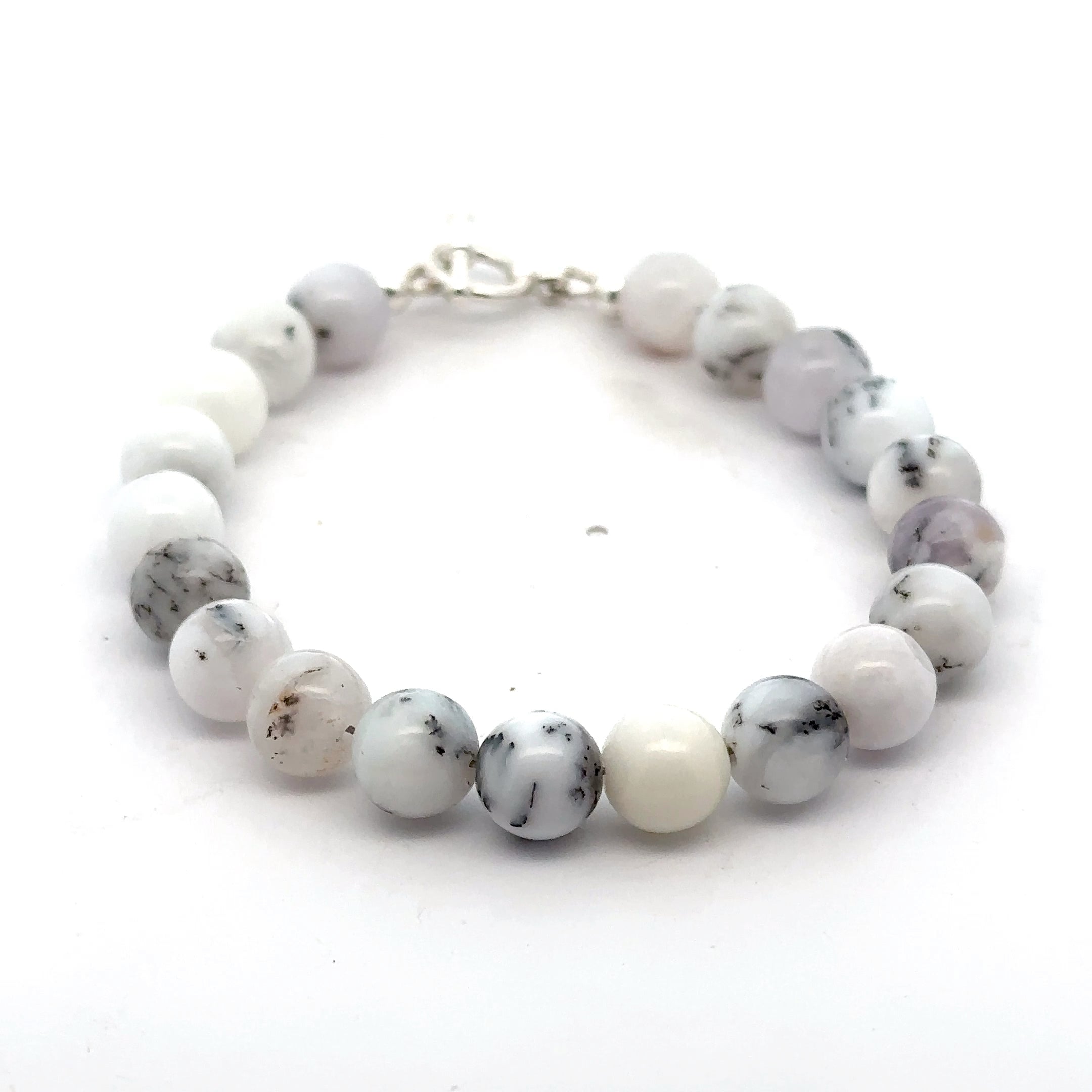 Dendritic Opal  Beaded Gemstone Bracelet, Jewelry