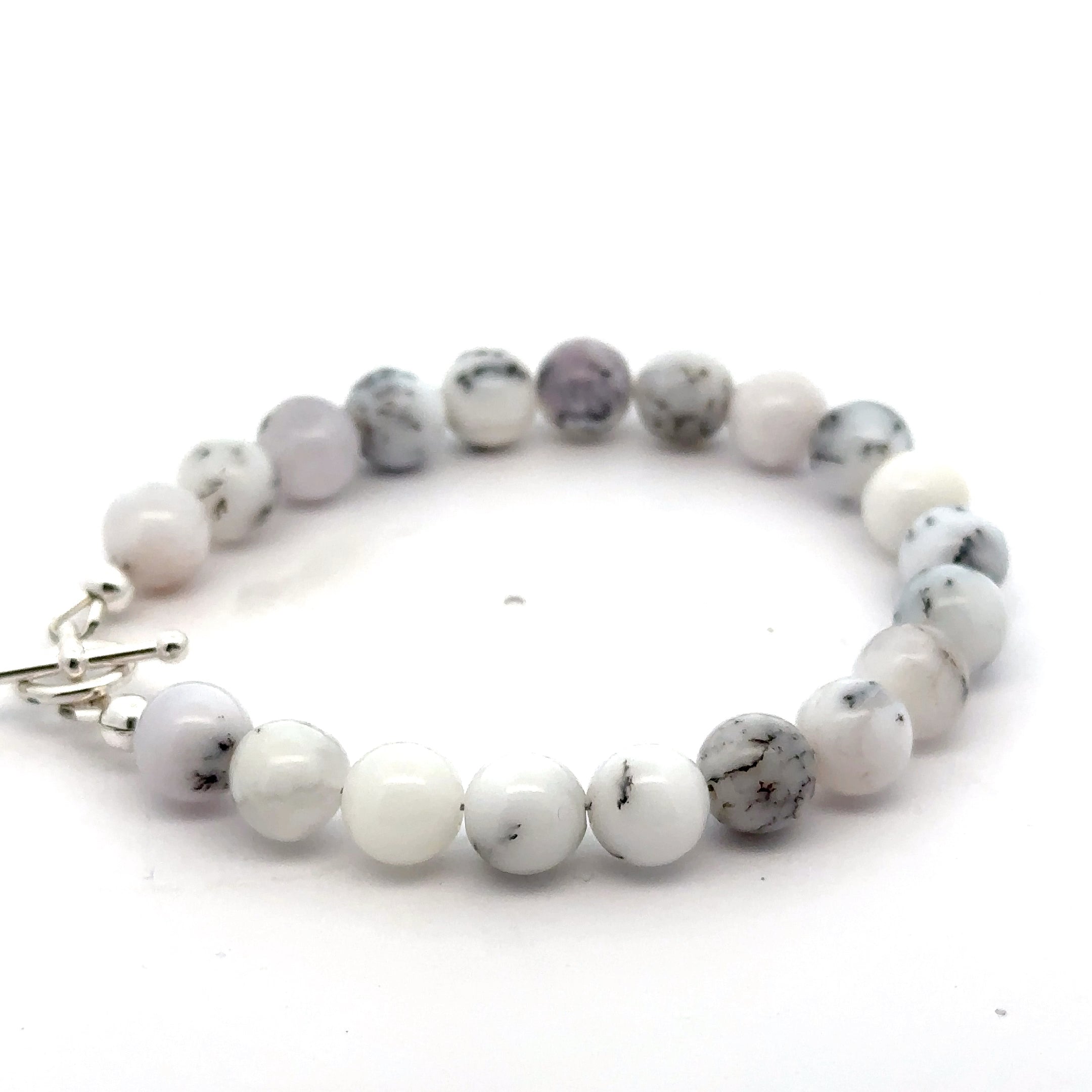 Dendritic Opal  Beaded Gemstone Bracelet, Jewelry