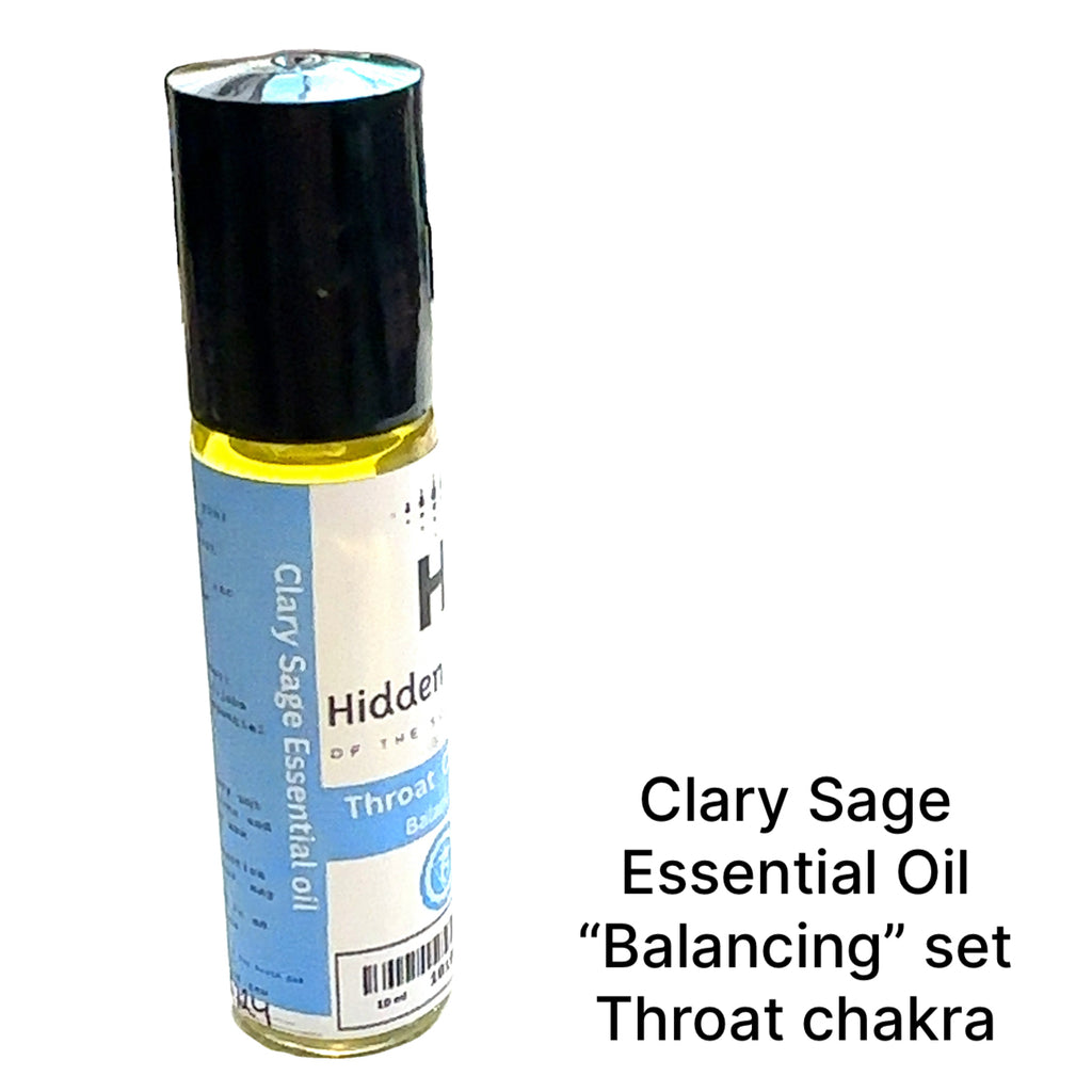 Balancing Series Chakra Essential Oil Blends Clary Sage front view