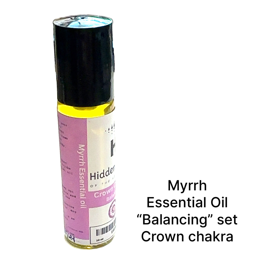 Balancing Series Chakra Essential Oil Blends Myrrh front view