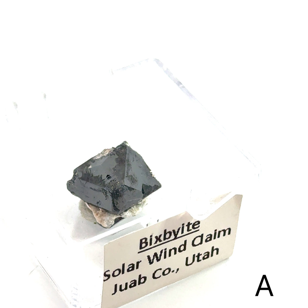 Bixbyite Gemstone A on white front view