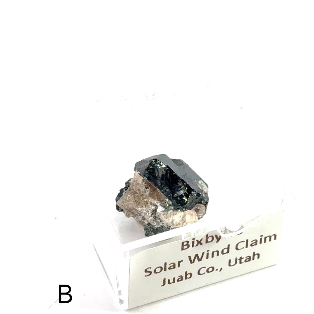 Bixbyite Gemstone B on white front view