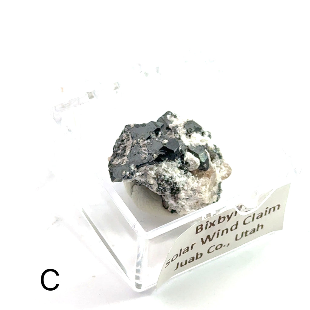 Bixbyite Gemstone C on white front view