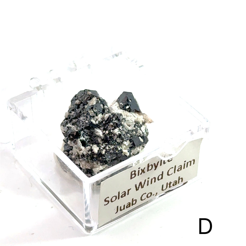 Bixbyite Gemstone D on white front view