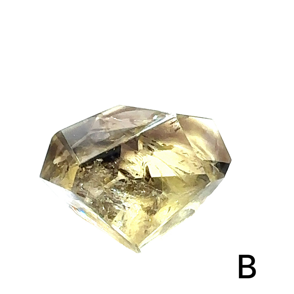 Citrine Free-Form Gemstone B on white overview