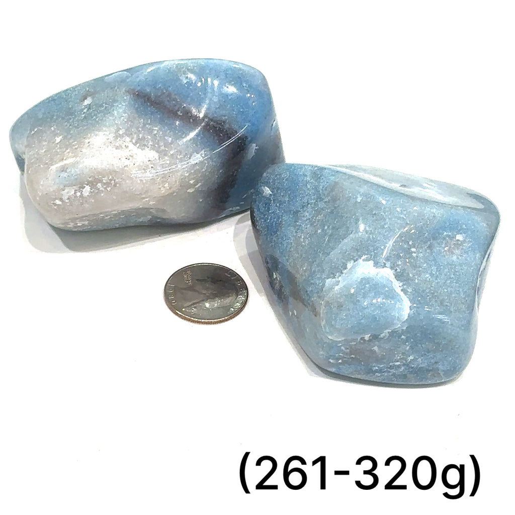 Ethically sourced tumbled Trolleite gemstone free‑form crystal for manifestation and meditation grouping of (261-320g) on white overview
