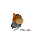 Golden Rutile with Hematite Raw Gemstone (7.75g ) on white overview