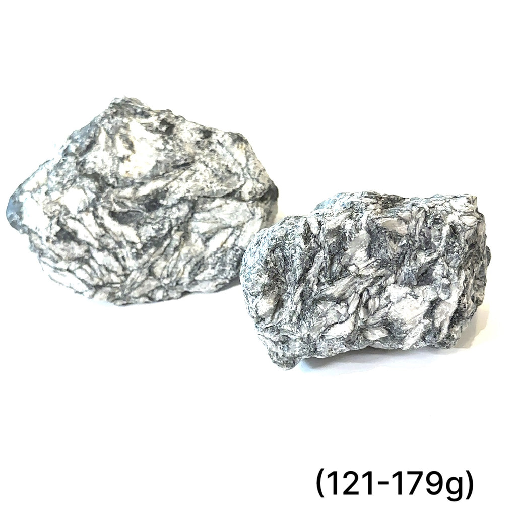 Healing Pinolith stone for emotional support, strength, and new beginnings (121-179g) on white front view