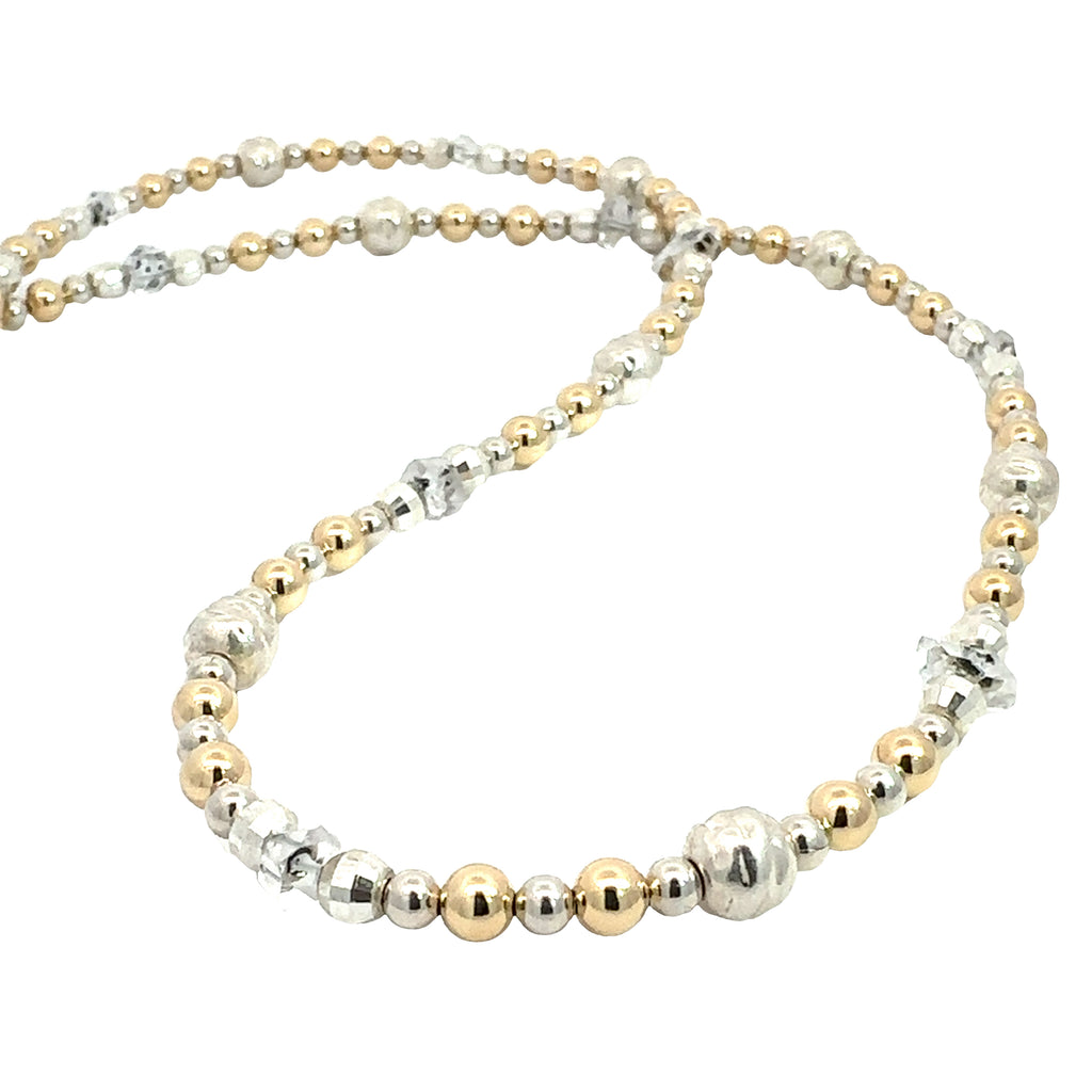 Herkimer Diamond Beaded Necklaces # B long center 