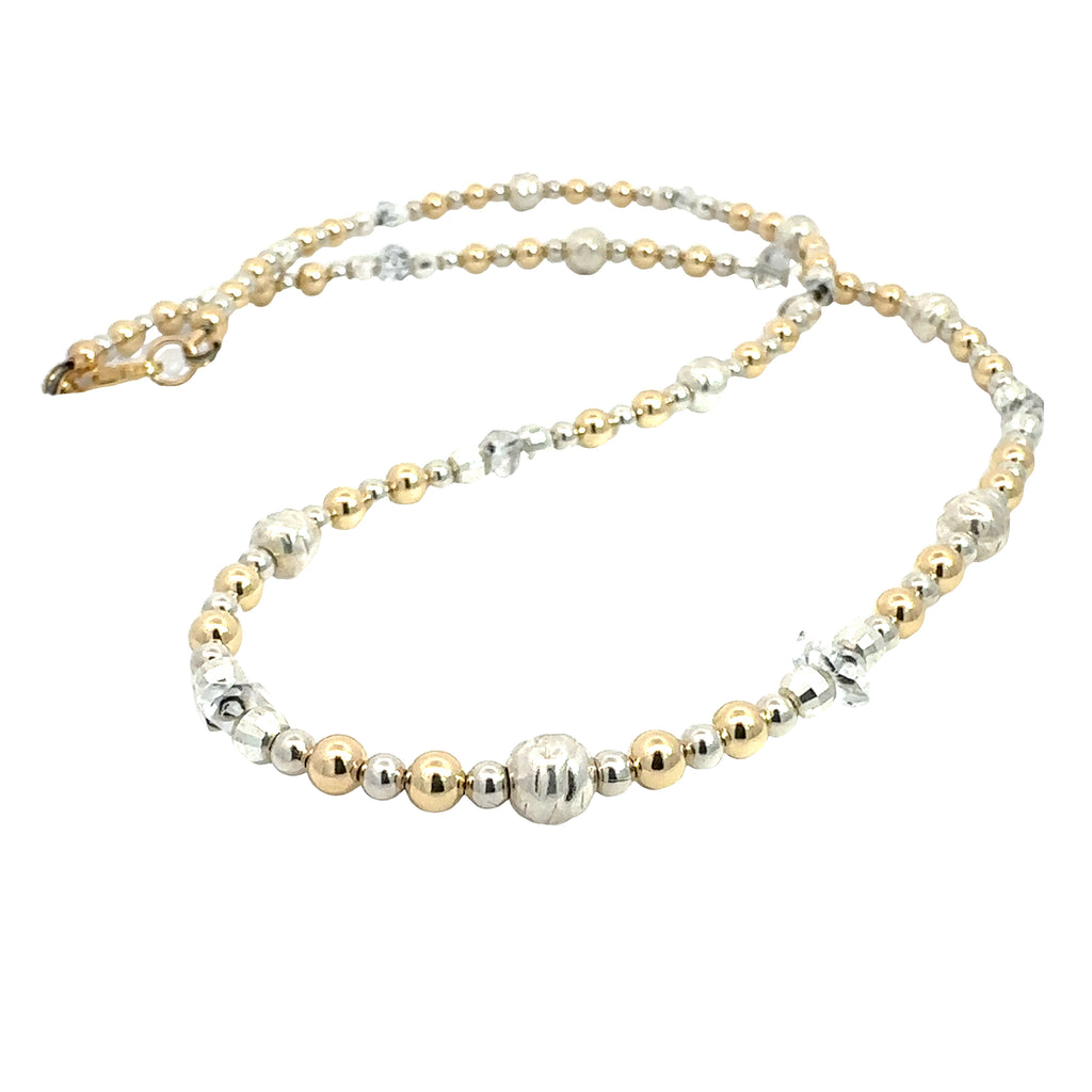 Herkimer Diamond Beaded Necklaces # B long center overview