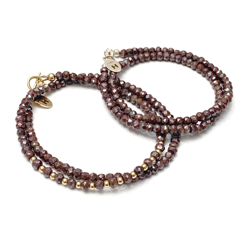 Handcrafted Gemstone Crocheted Bracelets