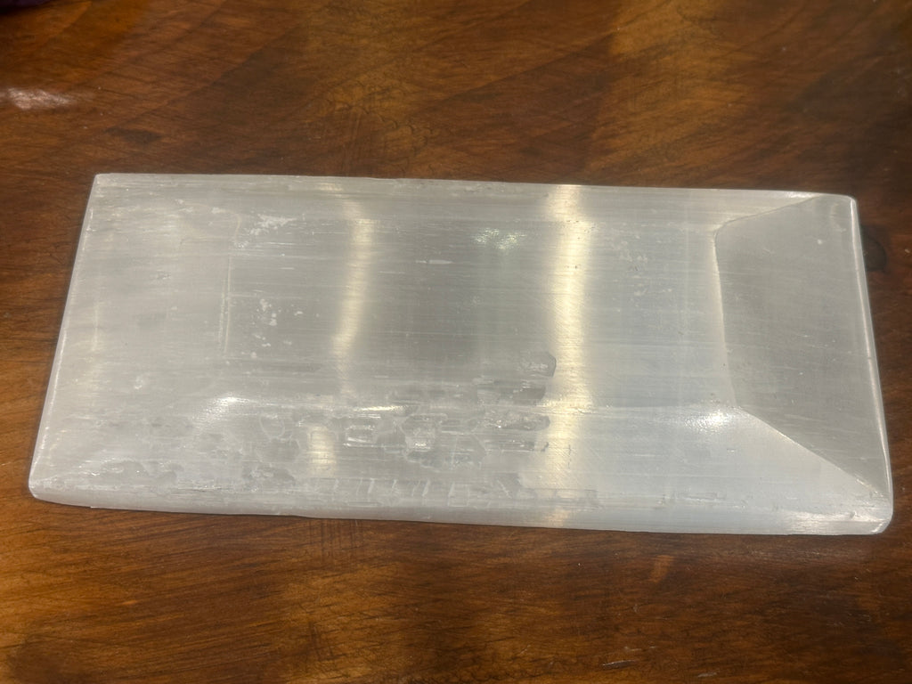 Selenite gemstone plates/ disks