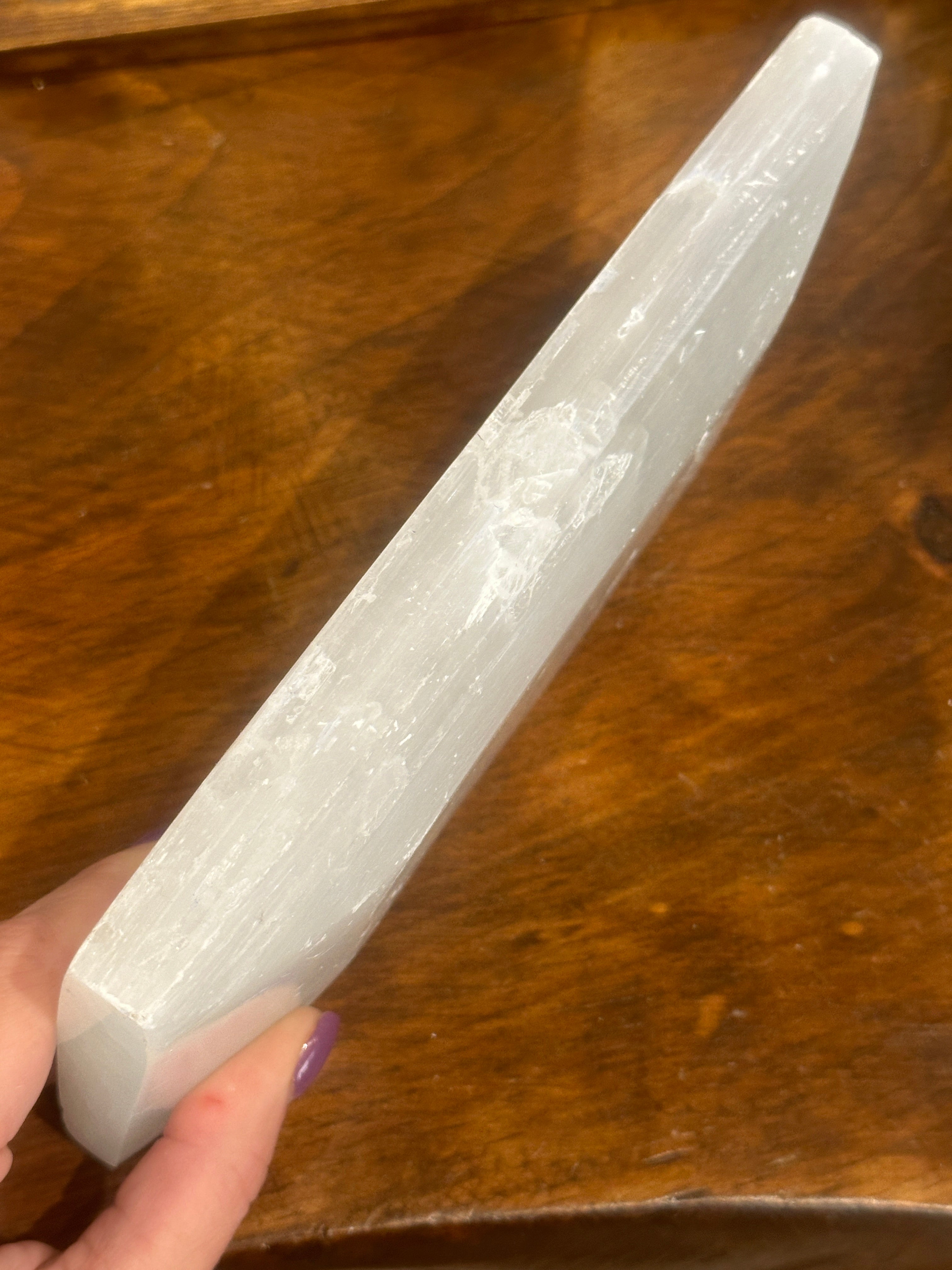 Selenite gemstone plates/ disks