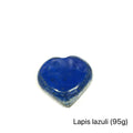 Lapis Lazuli Heart 95g on white overview