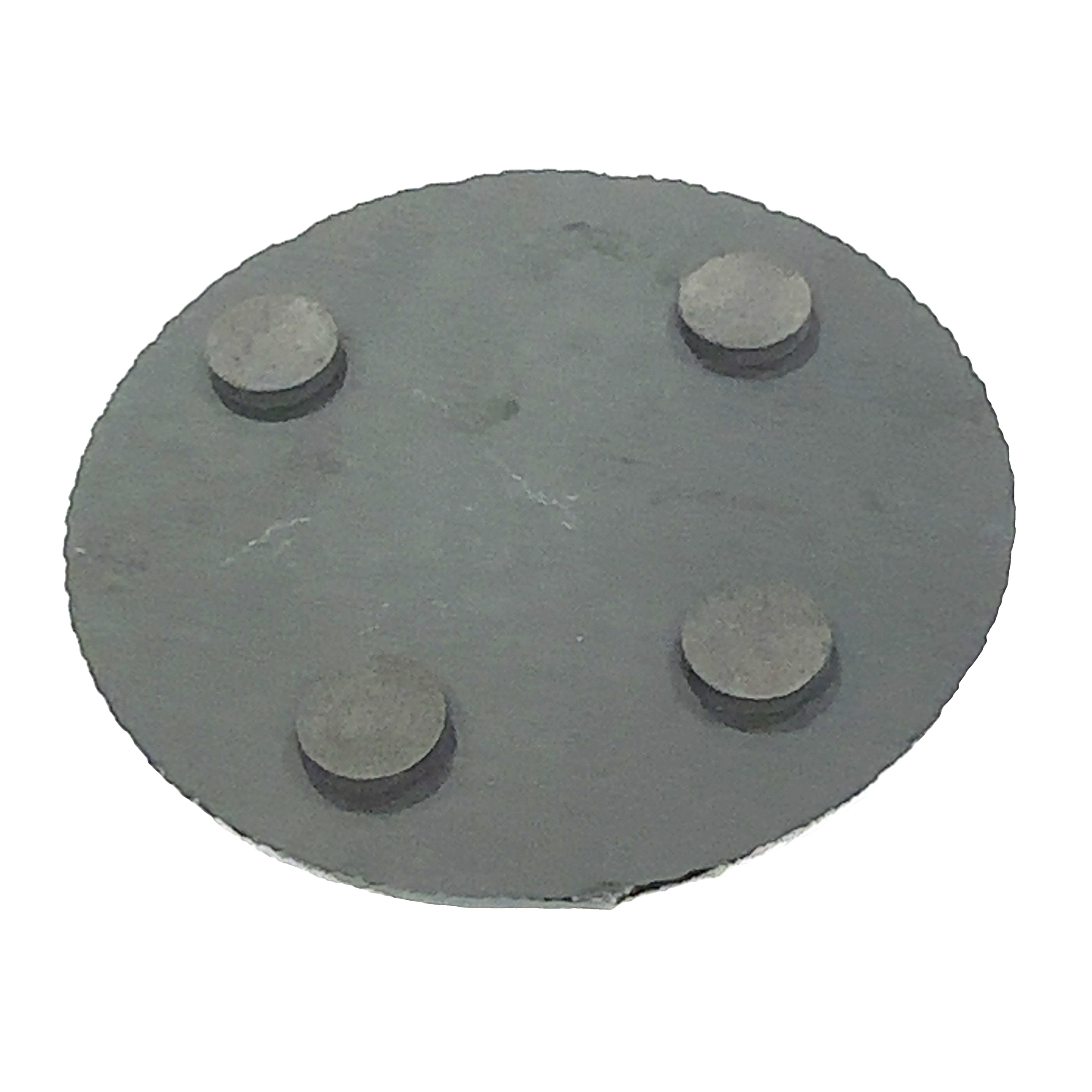 Laser Engraved Slate Coaster-  on white circle phases of the moon phases of my life back view