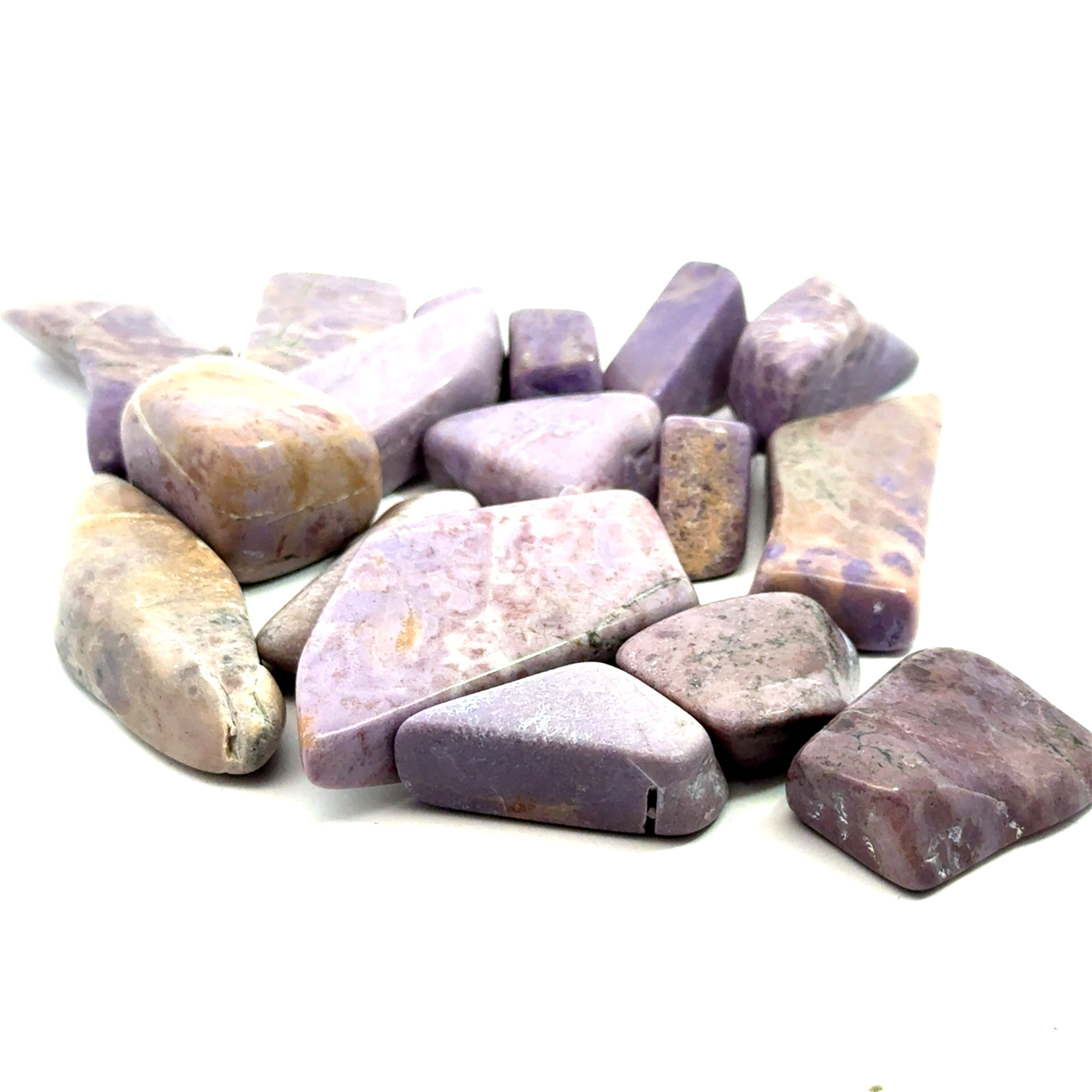 Lavender Jade Gemstone grouping front