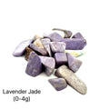 Lavender Jade Gemstone grouping of 0-4g front