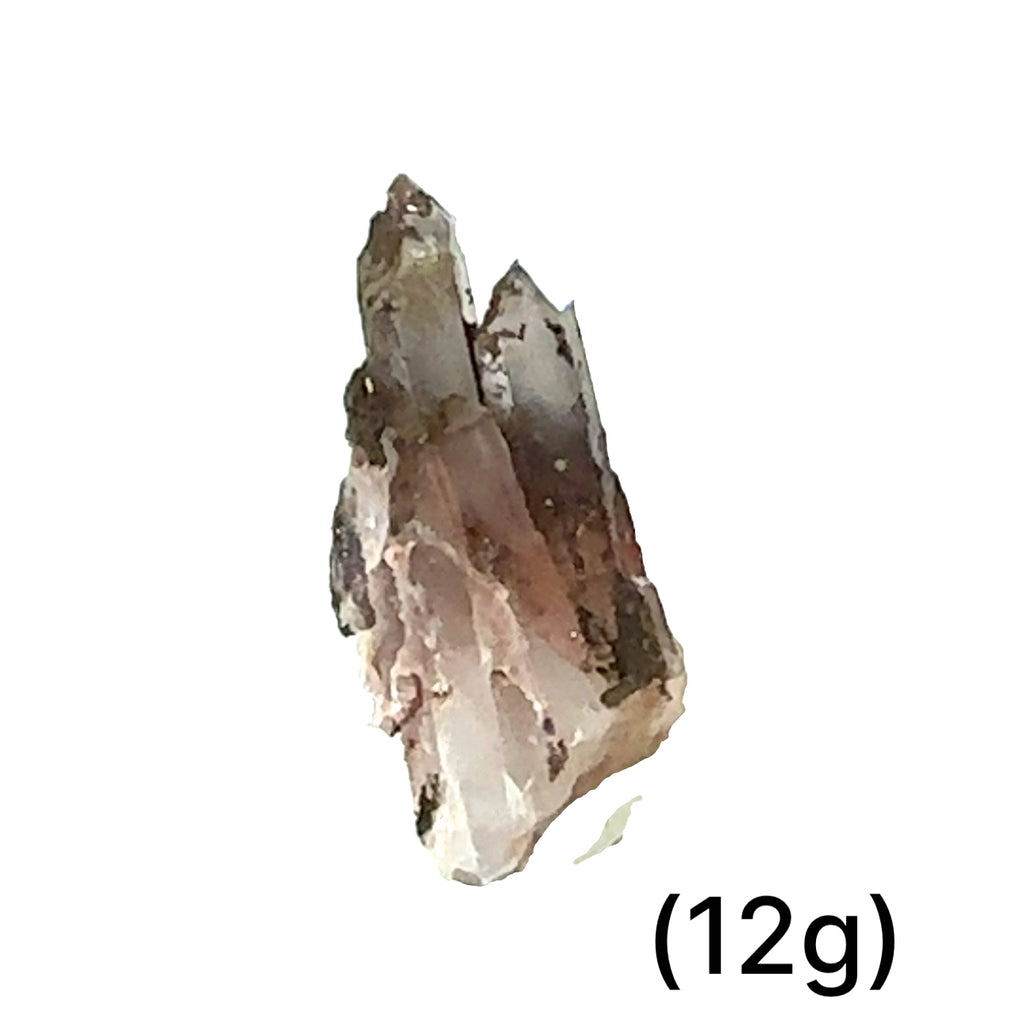 Orange River Quartz Gemstone (12g) on white front overview