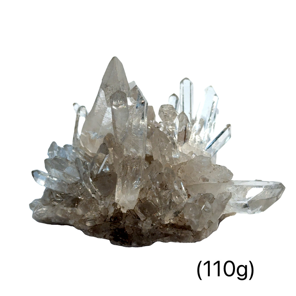 Pink Lemurian Quartz Gemstone 110g  on white front view