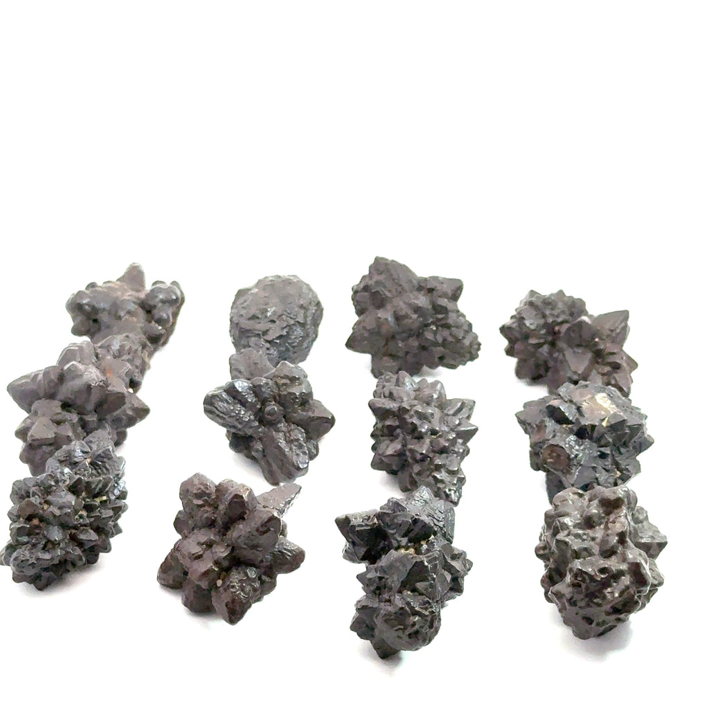 Prophecy Stone Gemstone on white grouping  front close up view