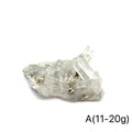 Pyrite in Quartz Gemstone Cluster A(11-20g) on white center front view