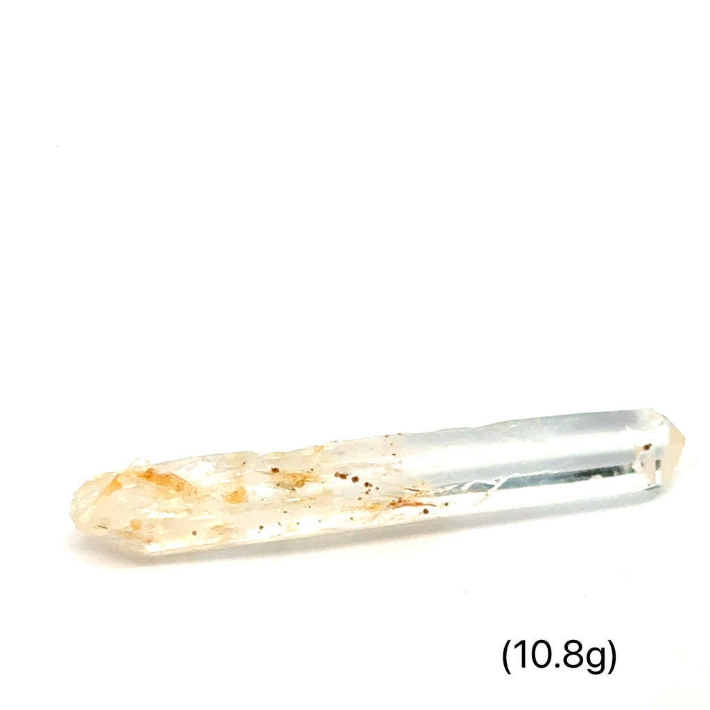 Quartz Raw Gemstone Collector’s Piece 10.8g on white front overview 
