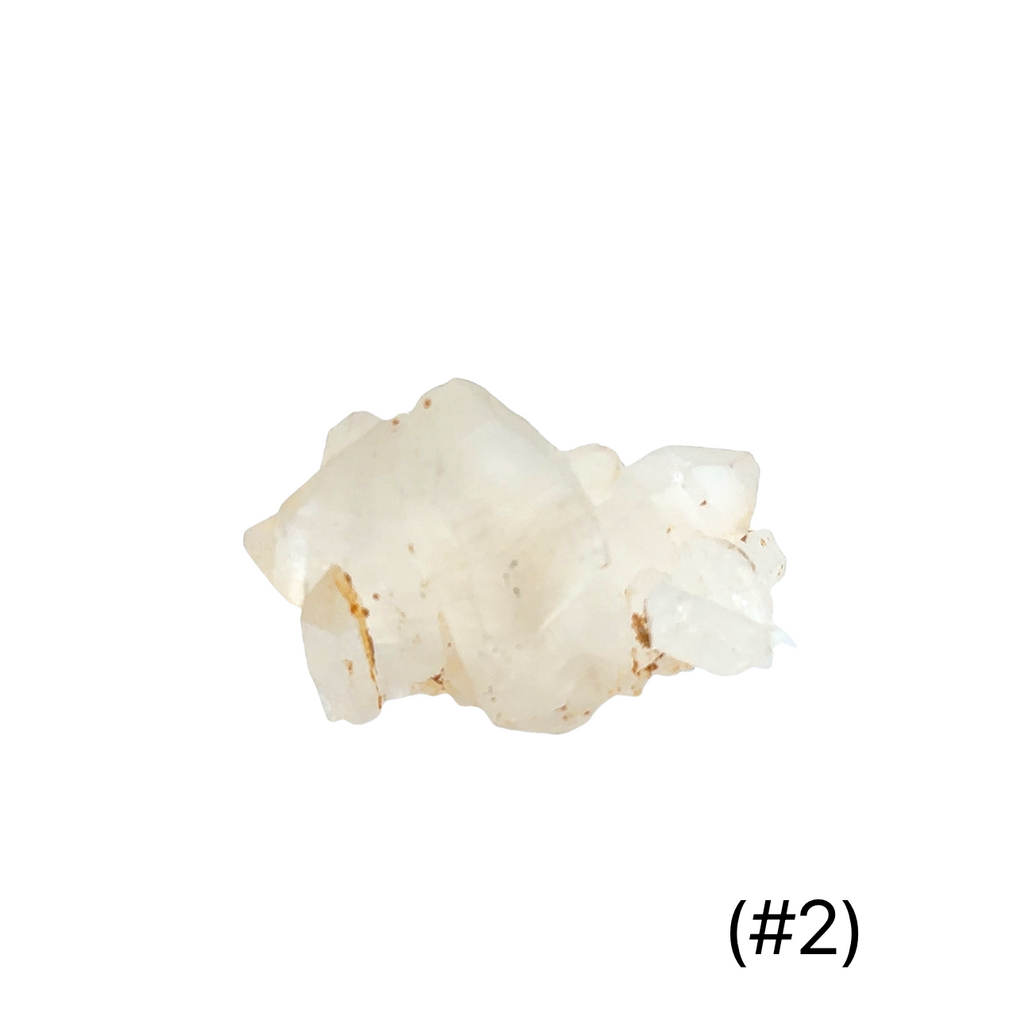 Quartz Raw Gemstone Collector’s Piece #2 on white front overview